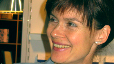 Portrait: Autorin Sabine Keller auf Buchmesse
