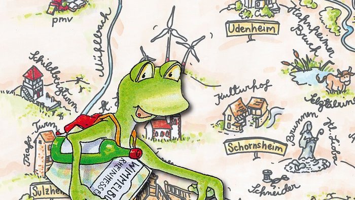 Frosch aus Wimmelbuch Rheinhessen