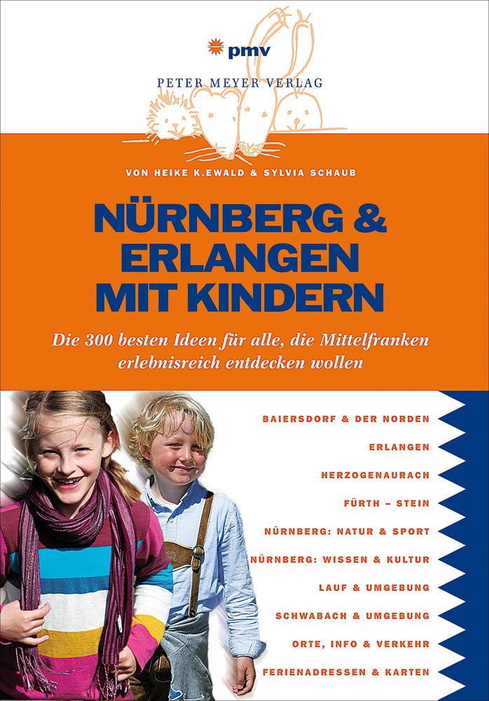 Buchcover Nürnberg und Erlangen mit Kindern